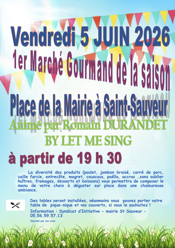 Affiche marche gourmand 05062026