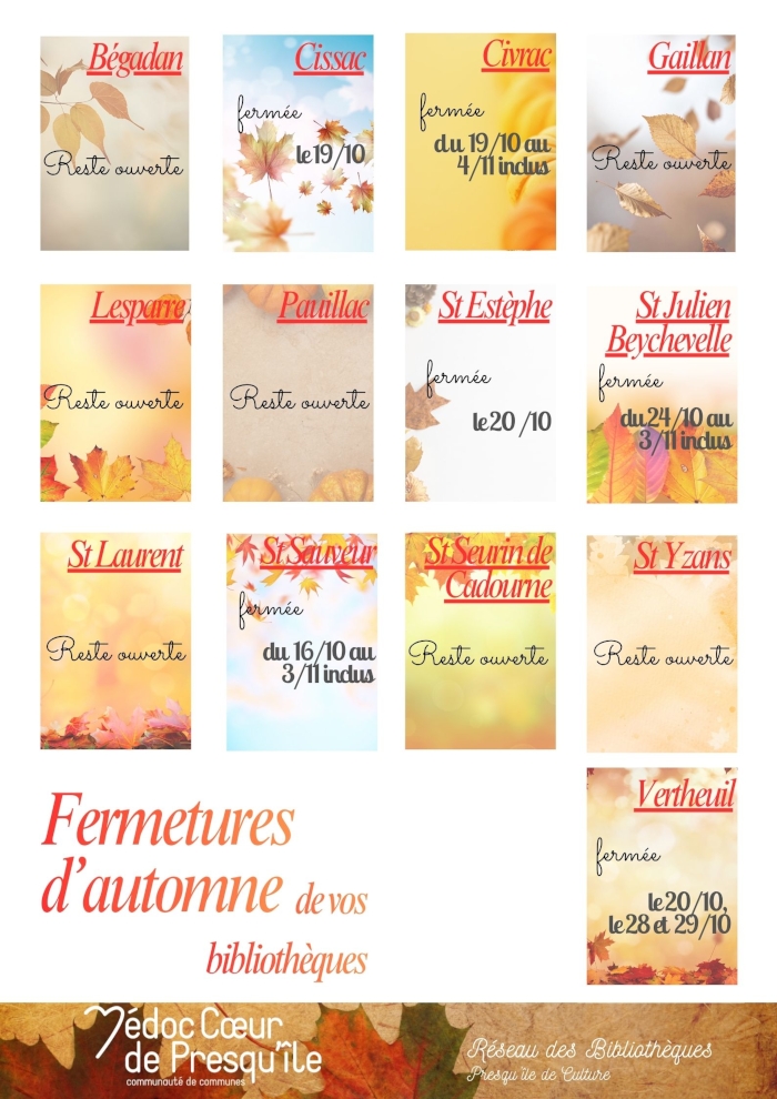 fermetures automne 700